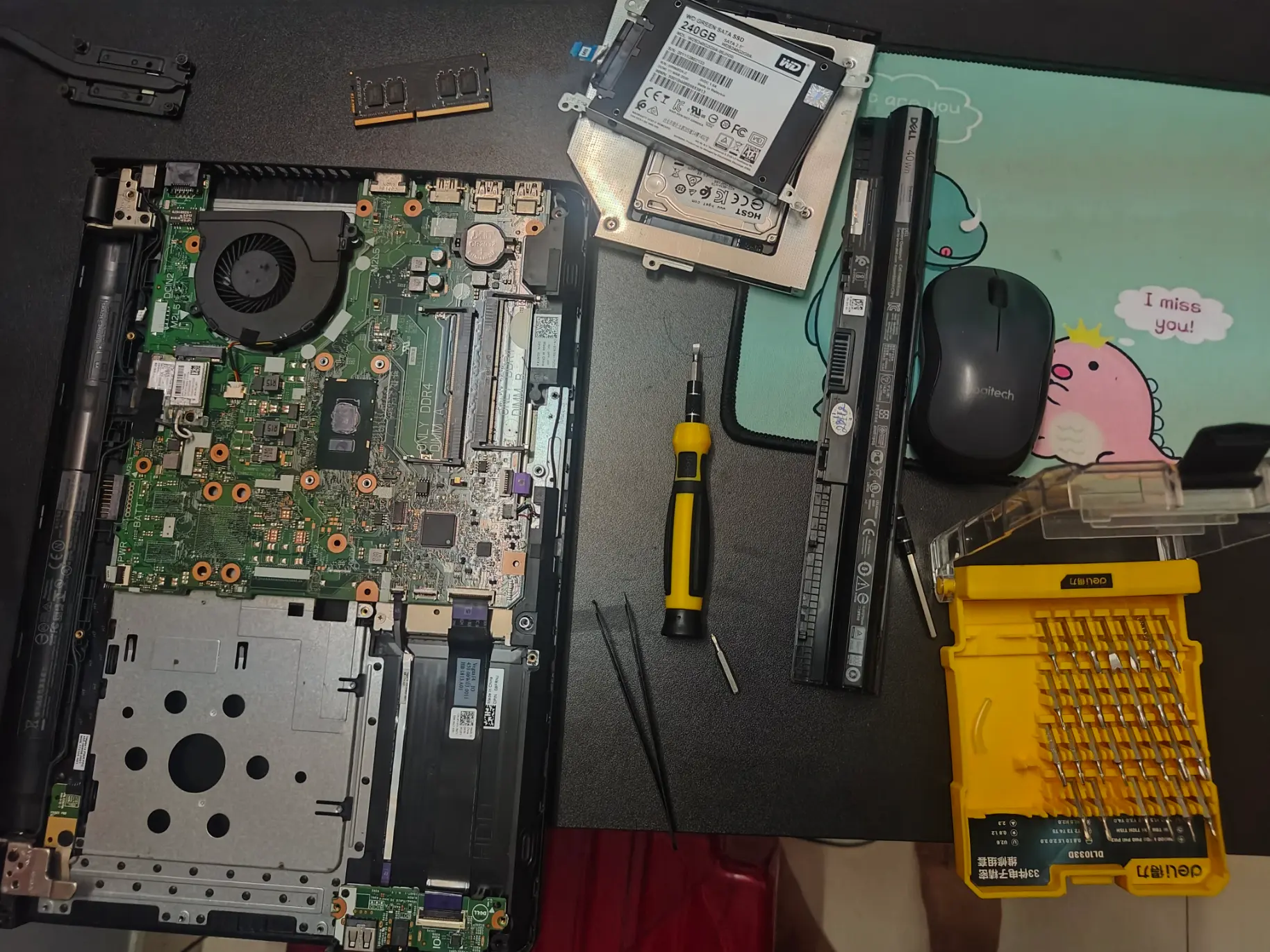 Open laptop