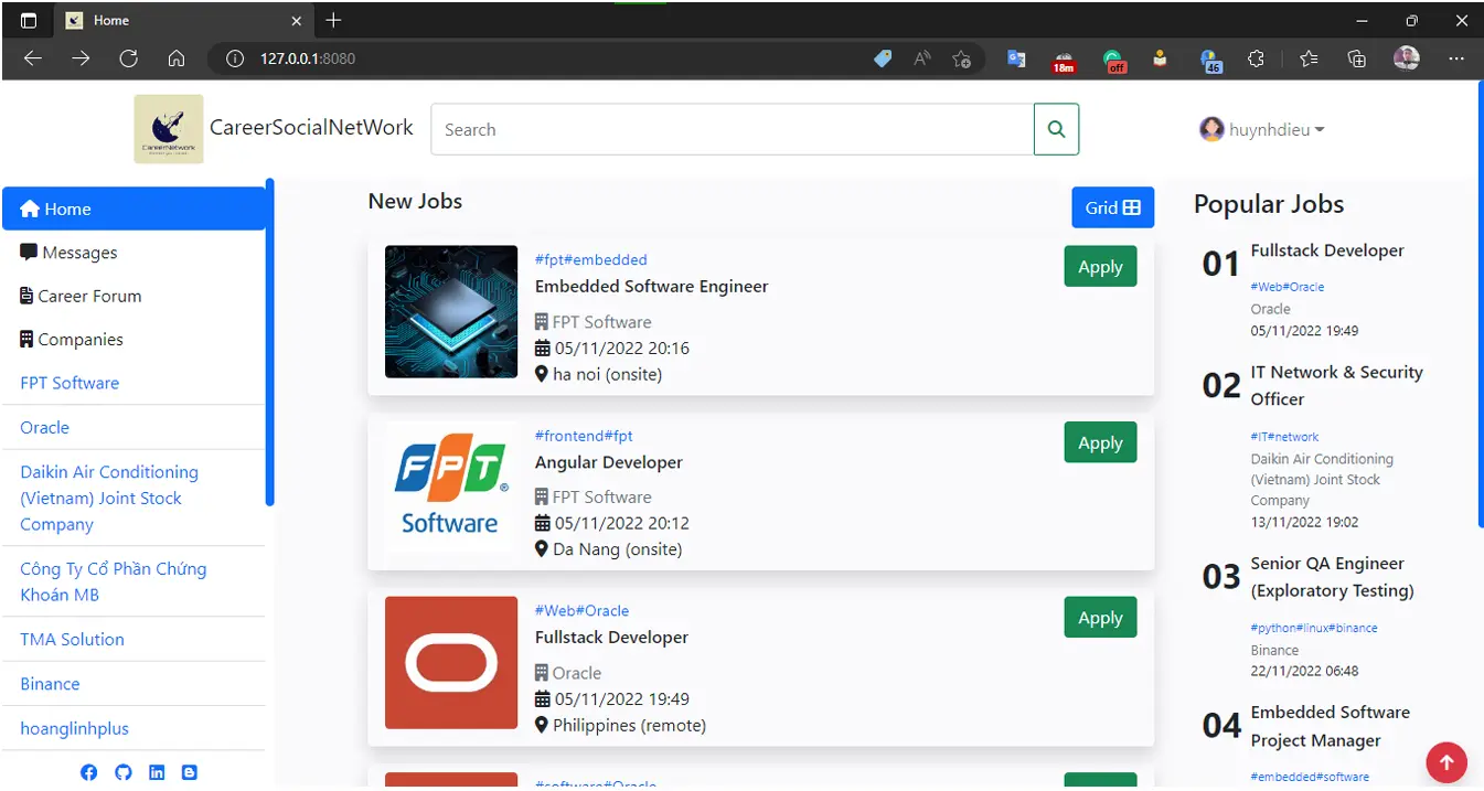 Career Social Network